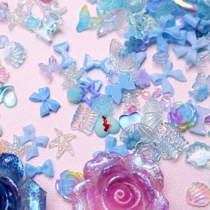 DIYNAIL Deep Sea Rose + Nail Charm Mix-glow Cover For Nail