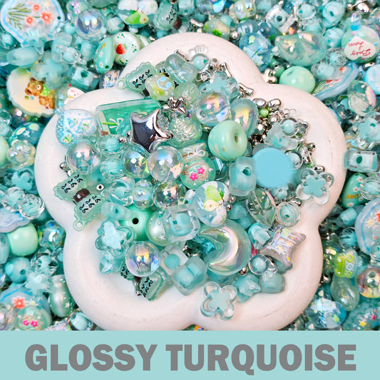 Glossy Turquoise Beads