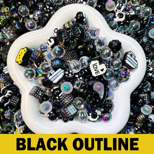 Black Outline Beads