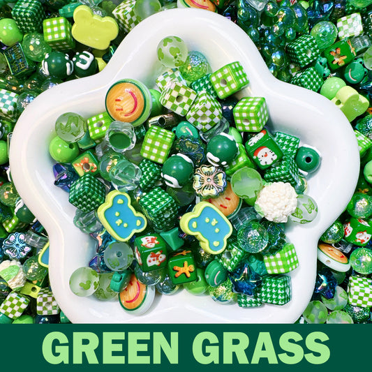 Green Grass Beads