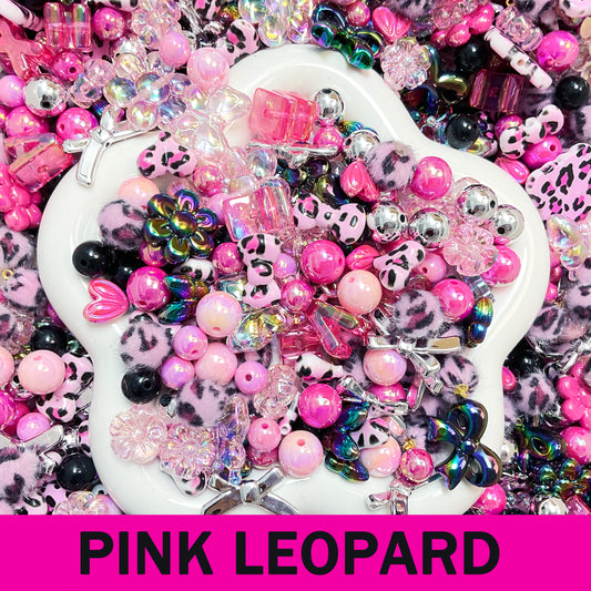 Pink Leopard Beads