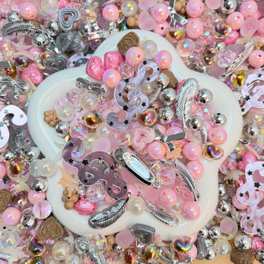 Silver Dance Shoes Beads