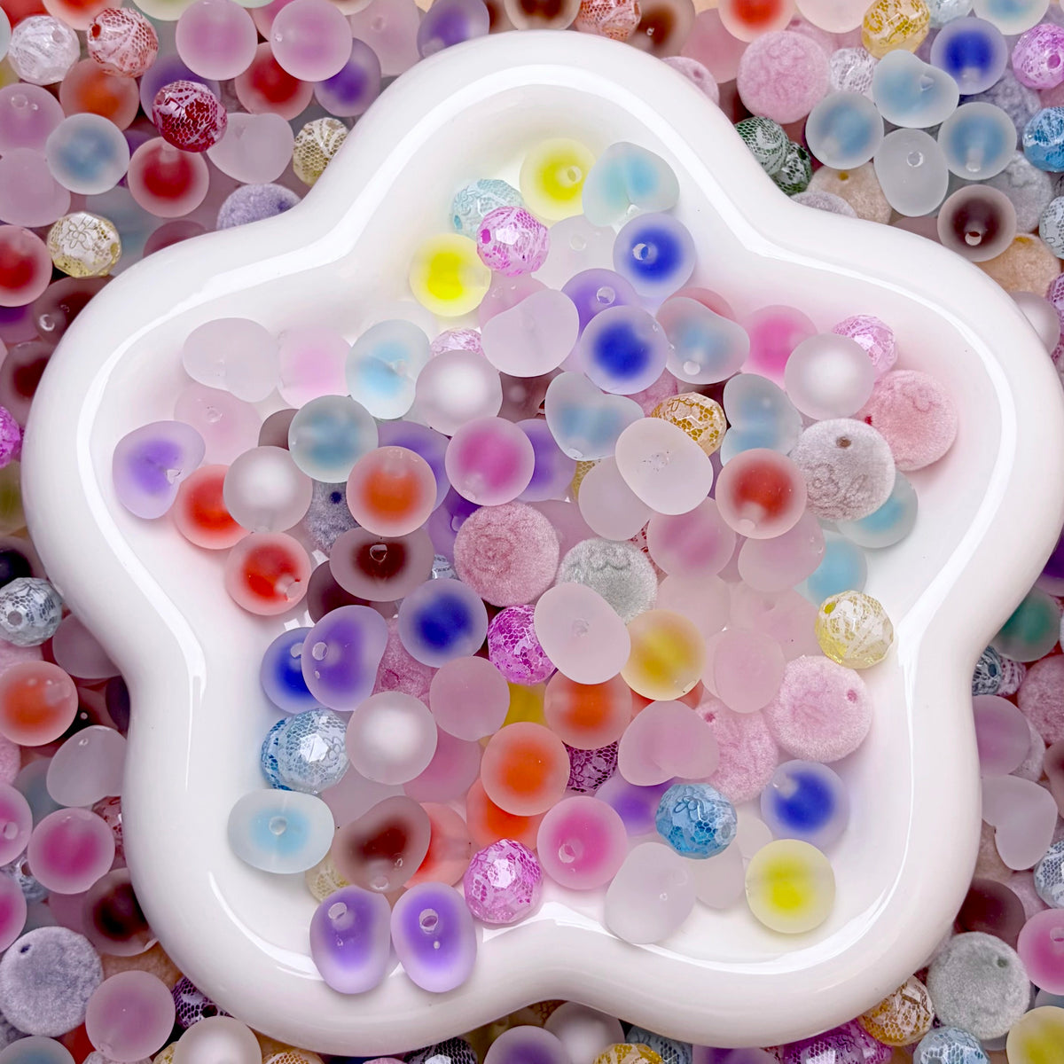Frosted beads