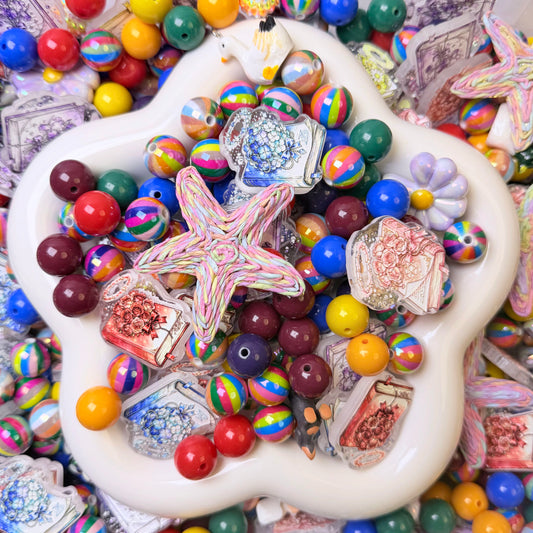 Vintage Floral Beads