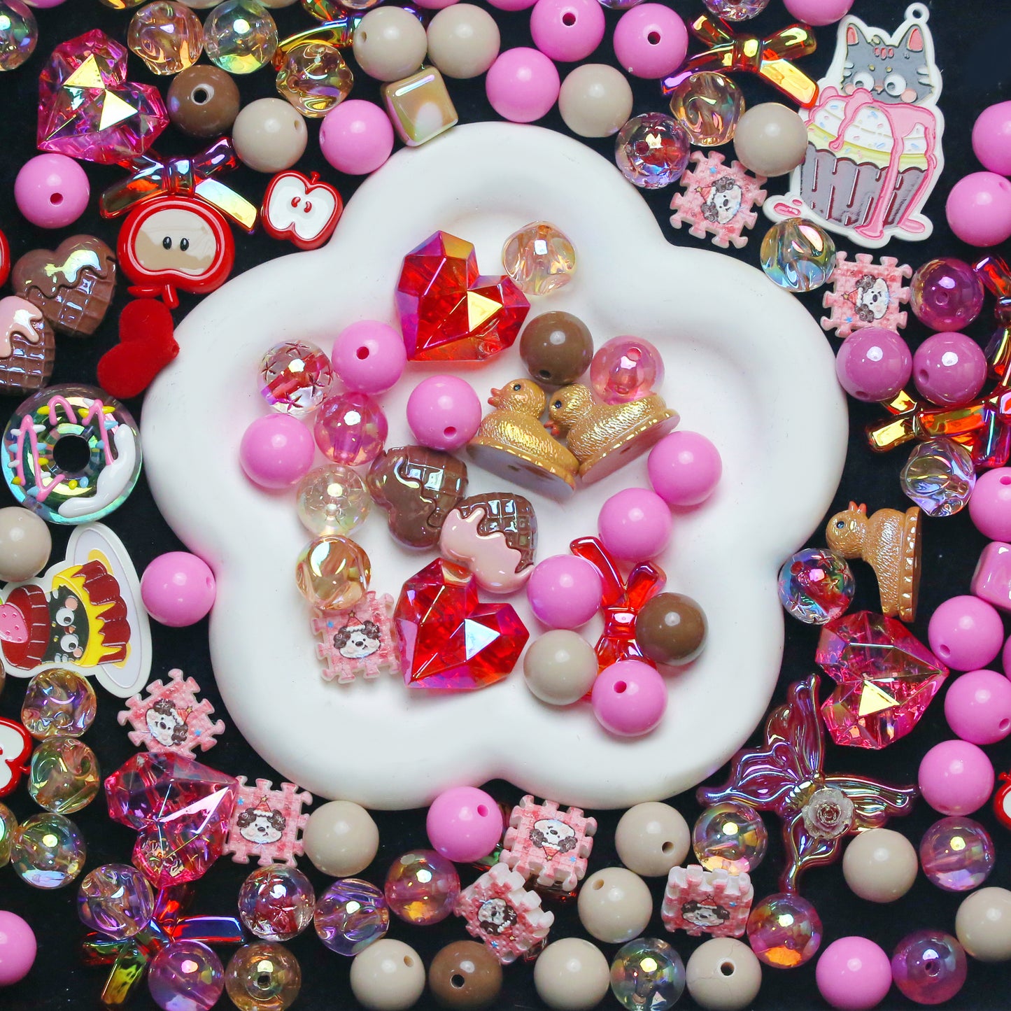 Live-stream mixed acrylic bead sale
