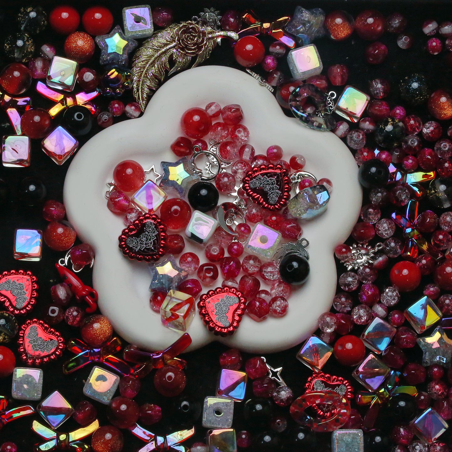 Live-stream mixed acrylic bead sale