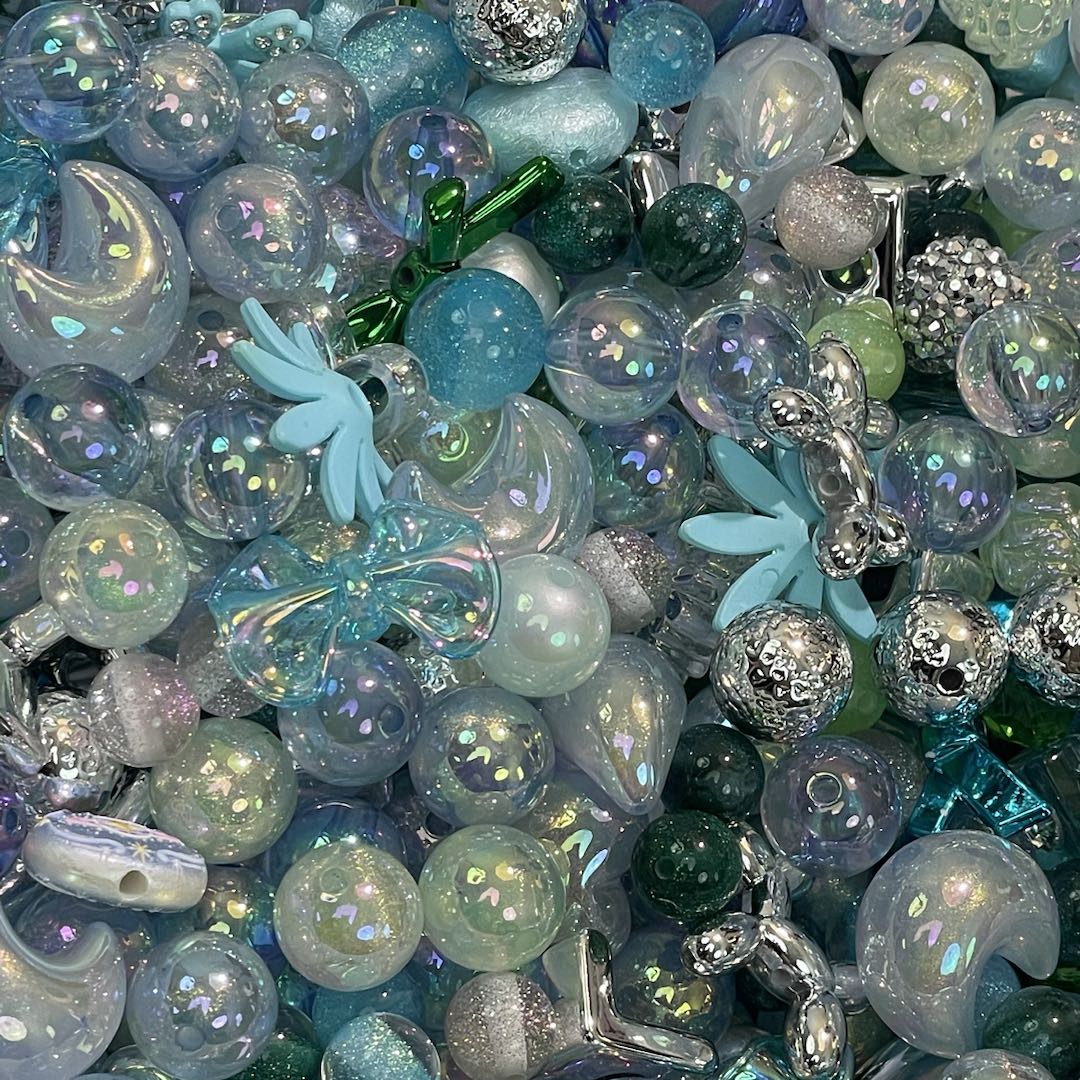 Live-stream mixed acrylic bead sale