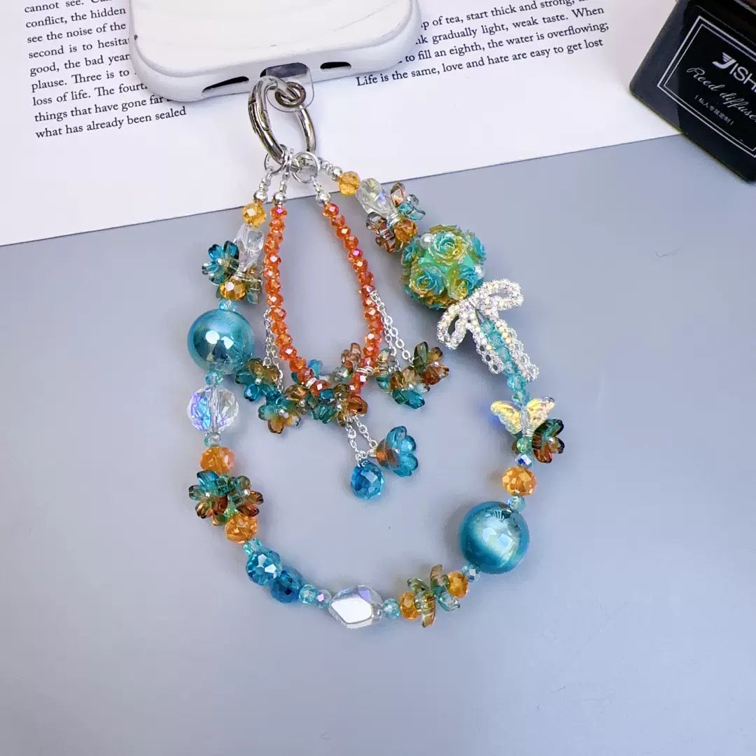 Sparkling Phone Charm | Multi-style Crystal & Rhinestone Strap | Fairycore Personalized Decorative Chain