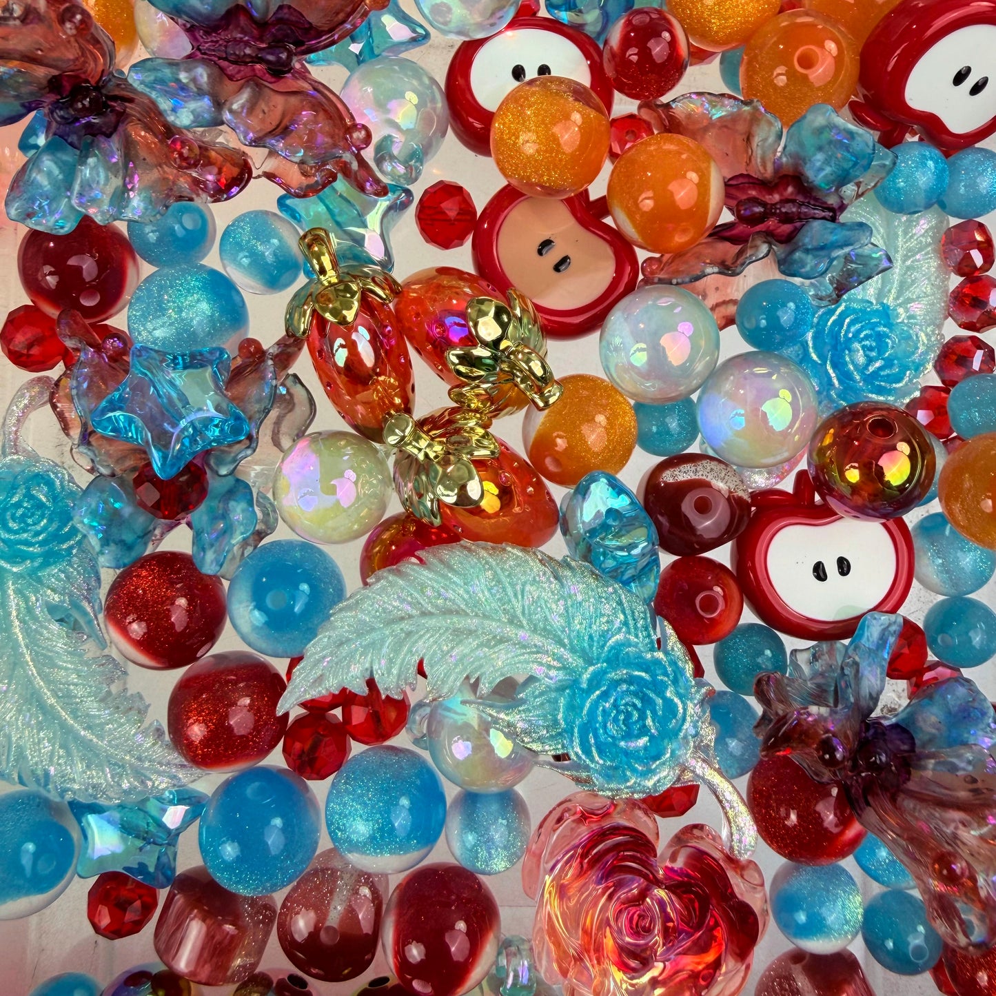 Live-stream mixed acrylic beads sale