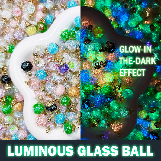 Luminous Glass Ball Beads