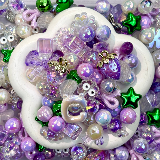Purple Cherry Beads