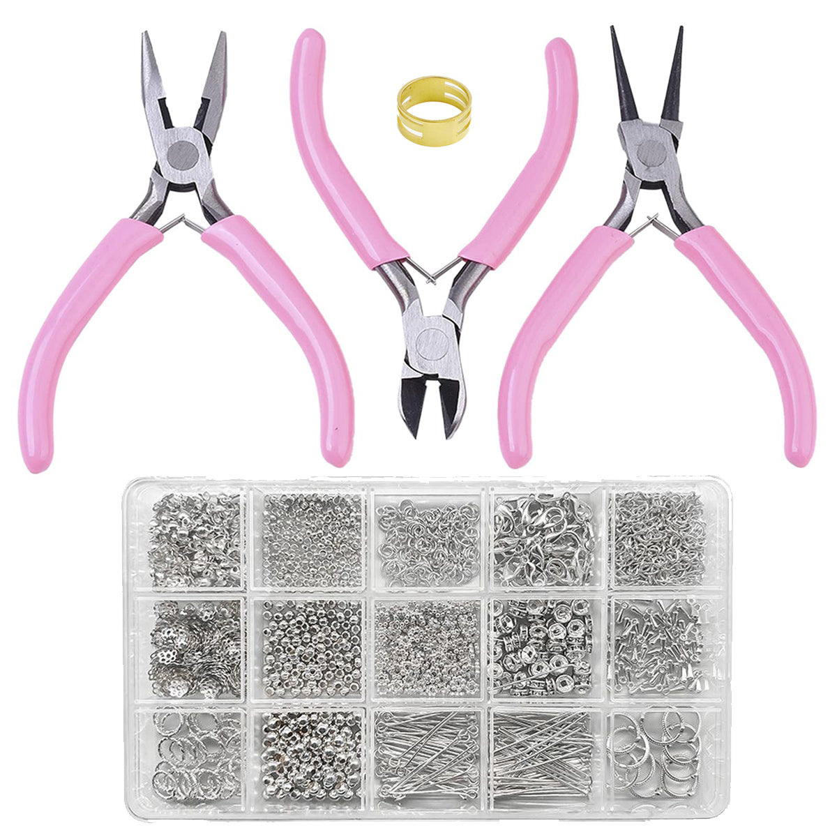 Mini 3 Pliers+Jewelry Findings Jewelry Making DIY SET