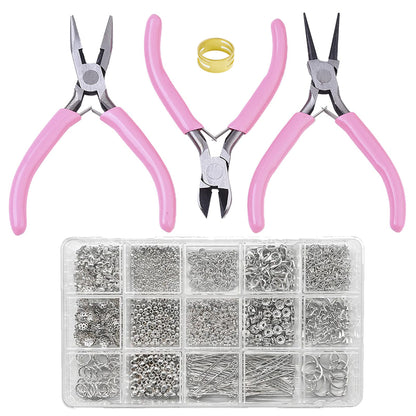 Mini 3 Pliers+Jewelry Findings Jewelry Making DIY SET