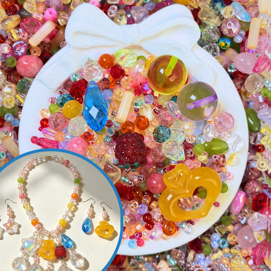 Iridescent Sugar Glass beads